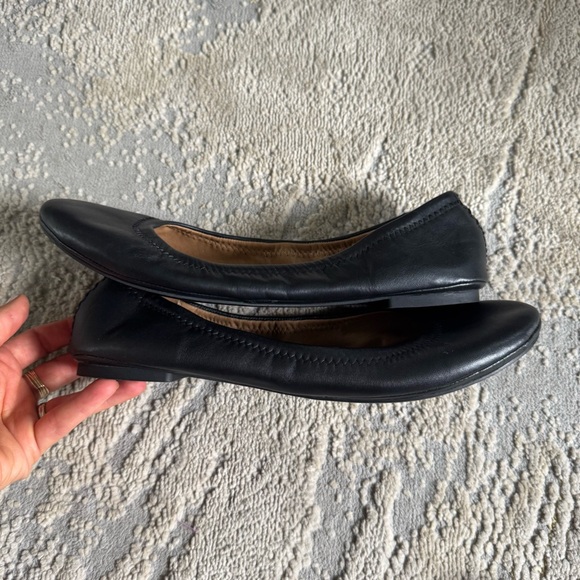 Lucky Brand Erin black ballet Flats slip on round toe Size 9 - Picture 5 of 10